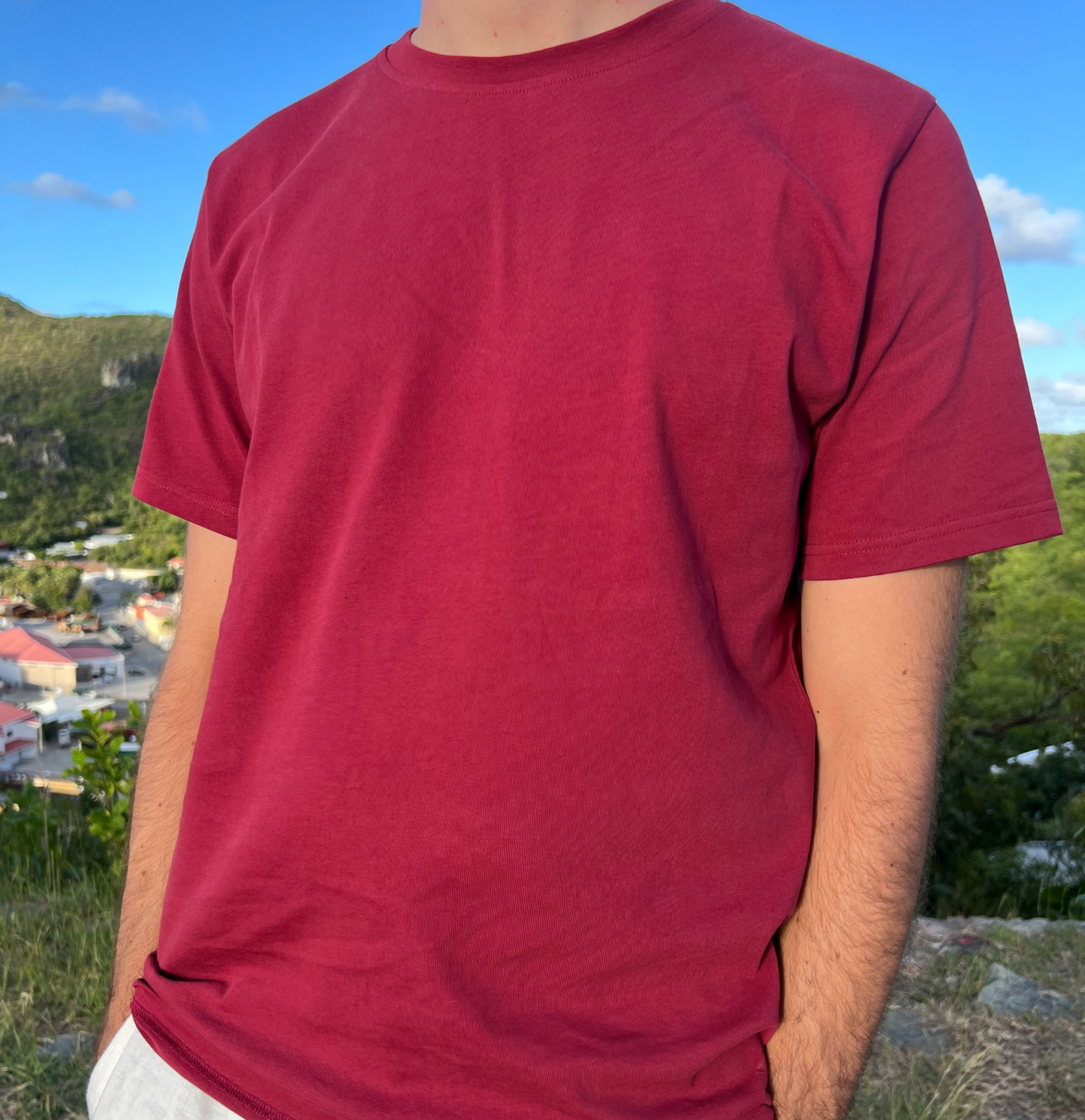 T-SHIRT REGULAR GUSTAVIA ROUGE