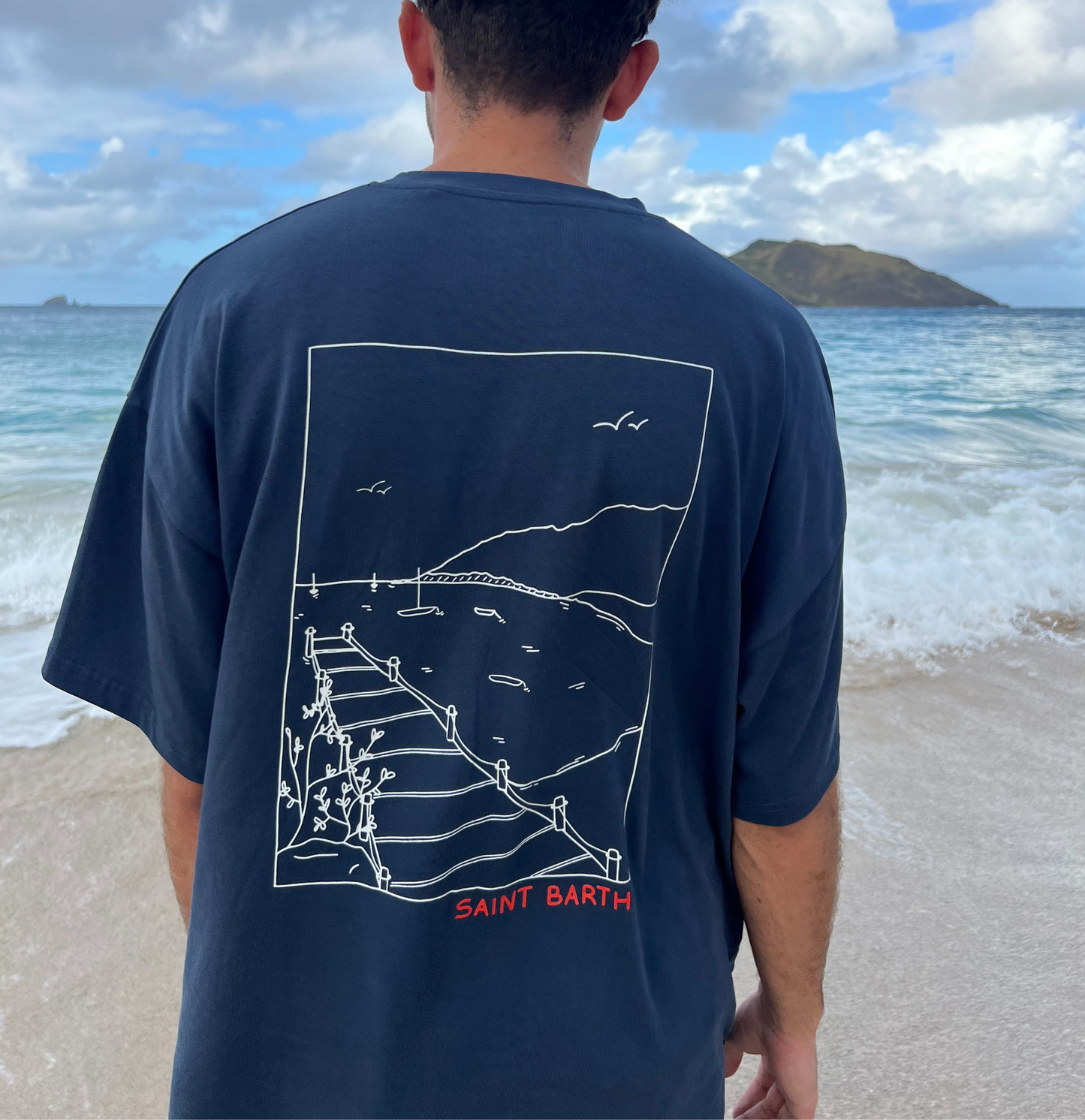 T-SHIRT OVERSIZE COROSSOL BLEU