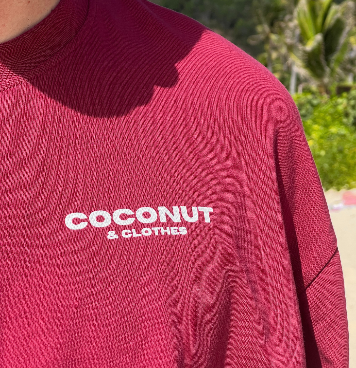 T-SHIRT OVERSIZE GUSTAVIA ROUGE