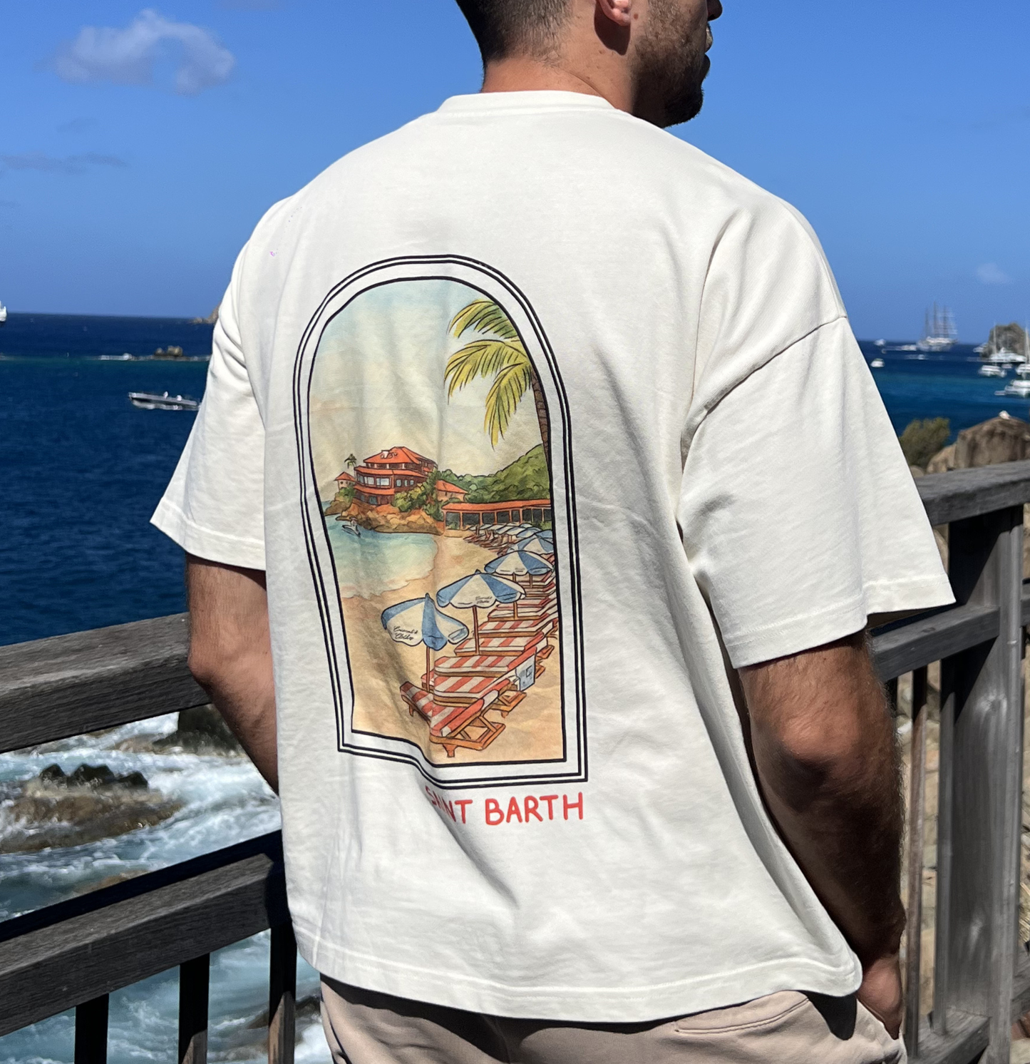 T-SHIRT OVERSIZE SAINT-JEAN VINTAGE WHITE