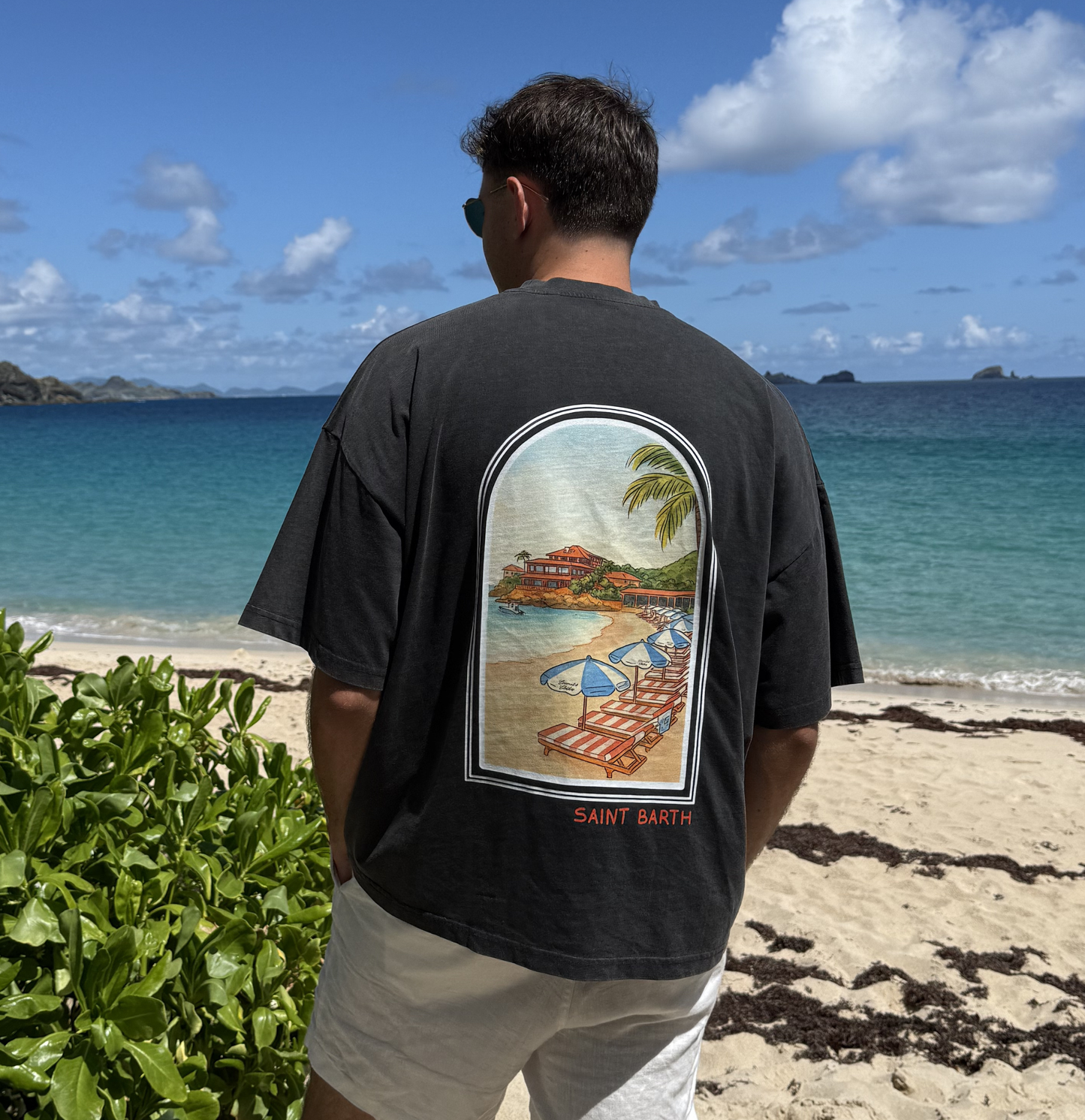 T-SHIRT OVERSIZE SAINT-JEAN VINTAGE BLACK