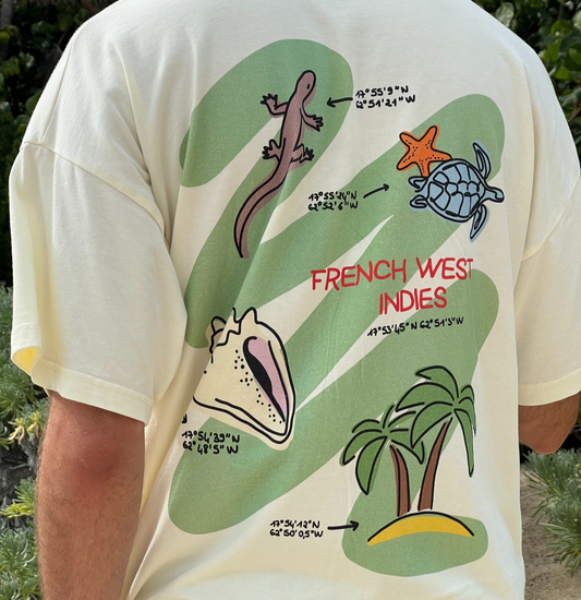 T-SHIRT OVERSIZE SHELLS CREME