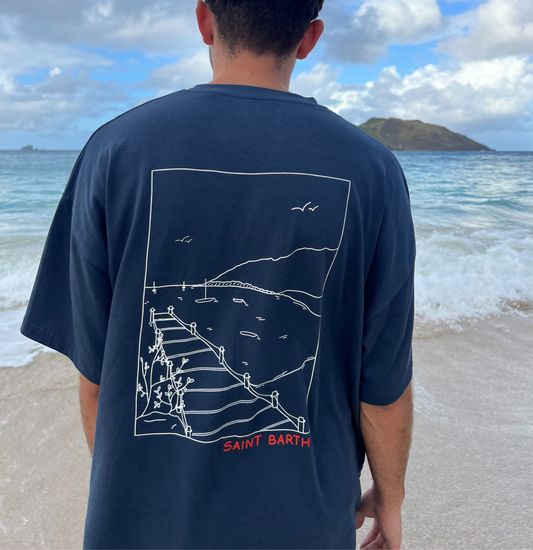 T-SHIRT OVERSIZE COROSSOL BLEU